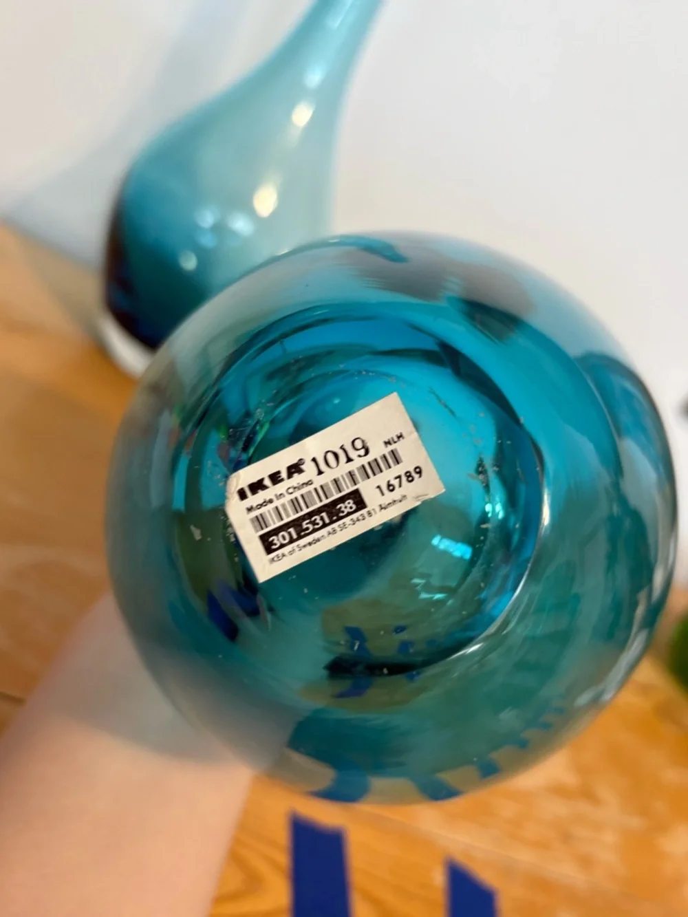 Retired Salong IKEA blown Glass Decorative Vases by Johanna Jelinek